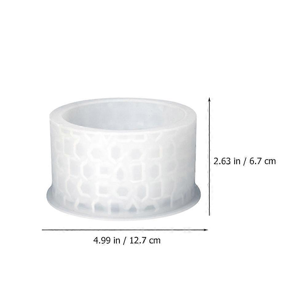 Epoxy Silicone Casting Mold for DIY Crafts 4Sets Round Storage Jar Mold