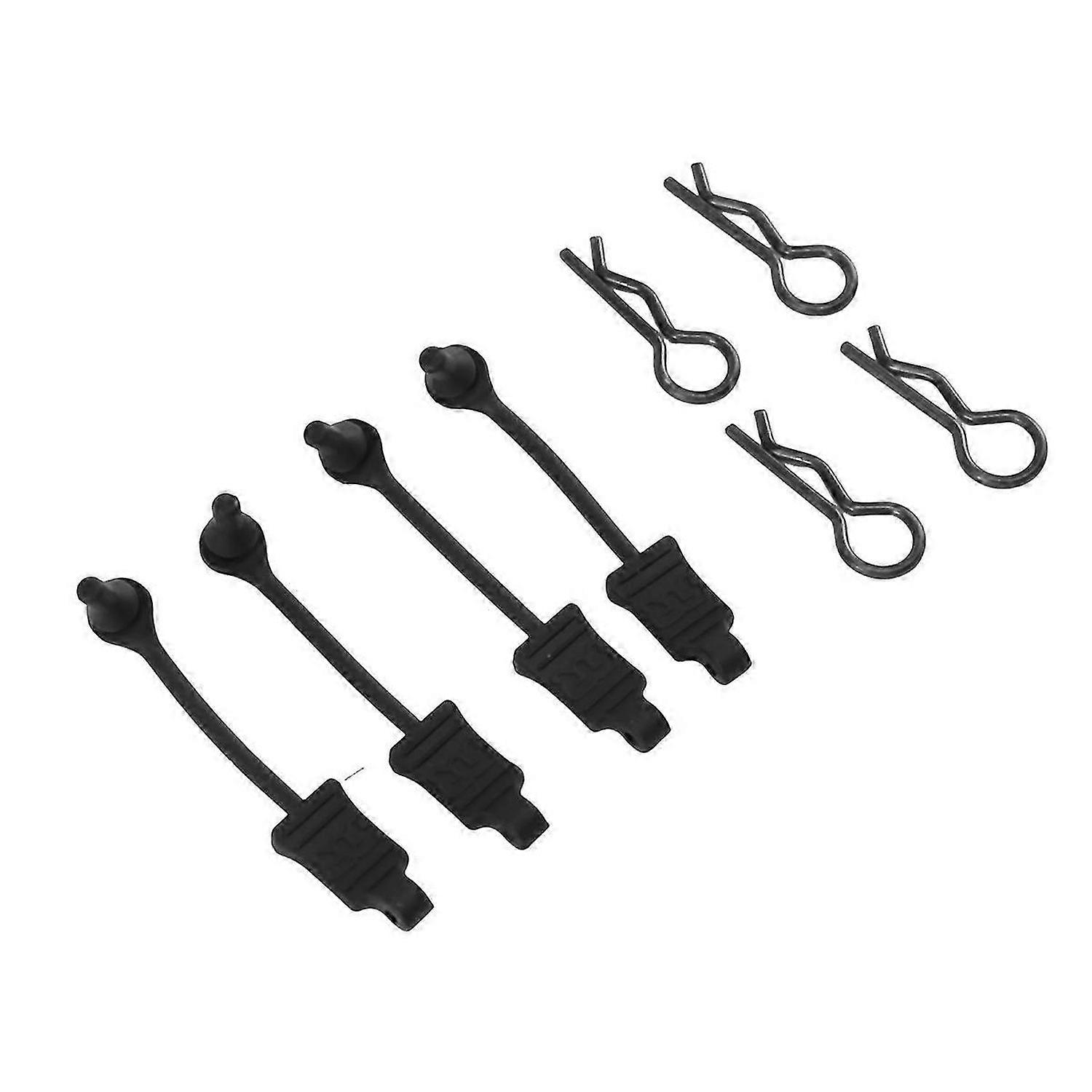 4Pcs Rubber Body Clip Retainer Shell Fixed Buckle Lock AR390178 for 1/7 1/8 ARRMA Mojave Limitless K
