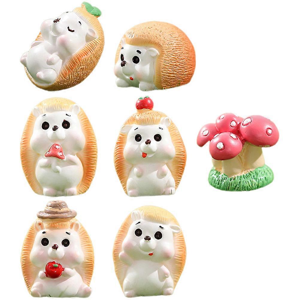 Multi-Function Hedgehog Figure for Desktop Decor with 21Pcs Assorted Colors