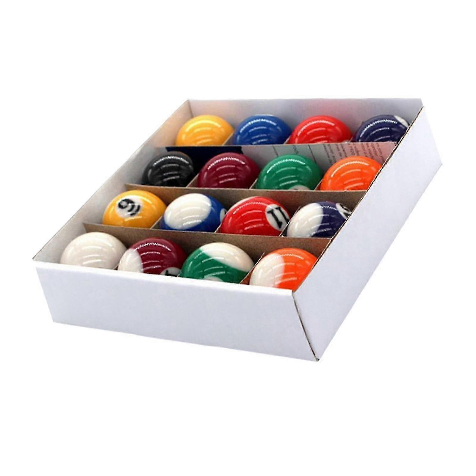 16 Pieces Mini Billiard Balls Pool Table Balls Eco Friendly for Game Rooms
