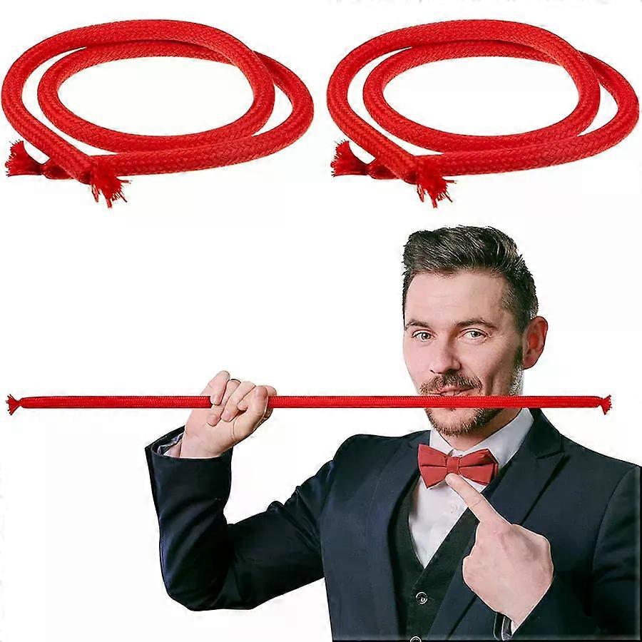 Magic Rope Comedy Prop Flexible Stiff Illusion Trick for Stage Close-Up Beginners Visual Gags Funny Performance Skills JXB