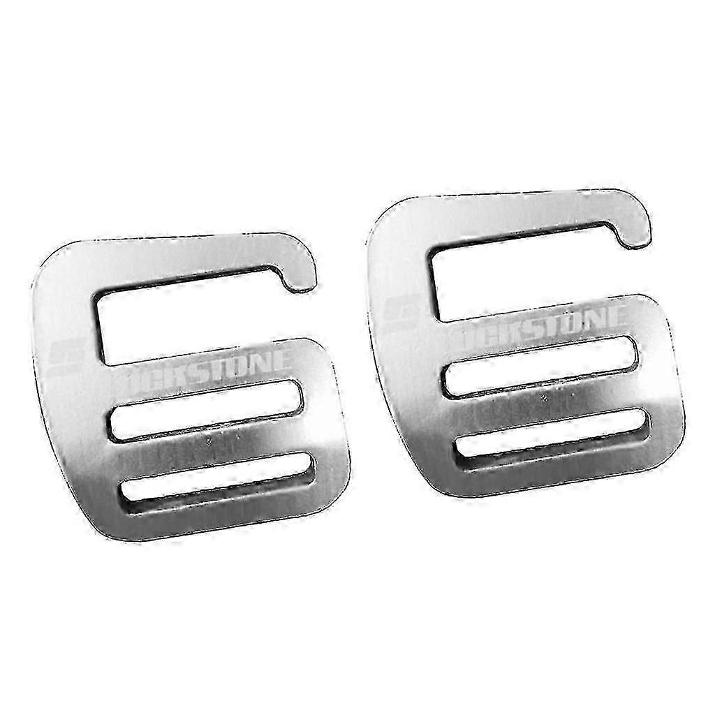 G Hook Webbing Buckle, 2 Pieces 1 inch (25mm) Silver for Backpack Strap Webbing