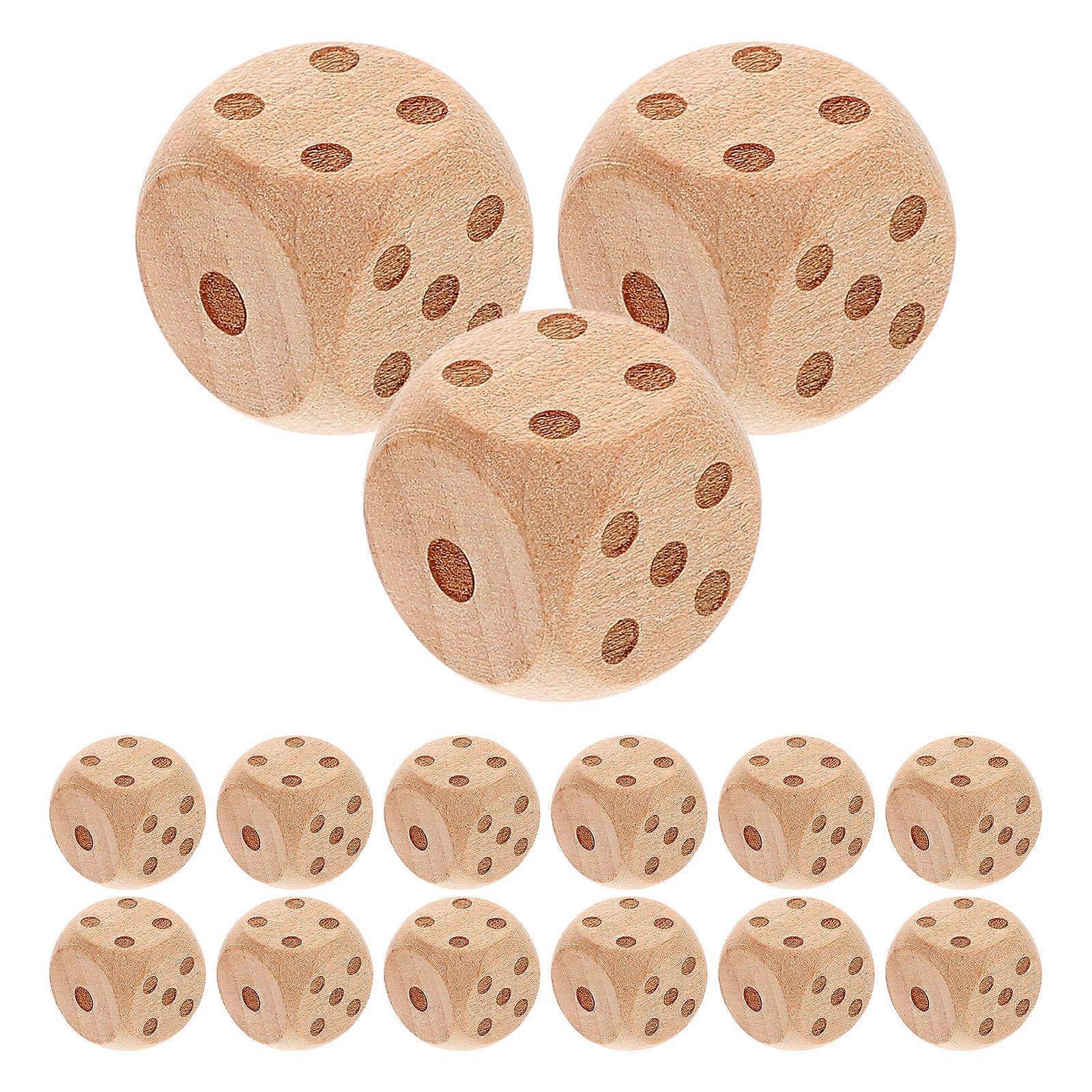 Wood Party Dices Portable for Playing 60Pcs Compact Entertainment Set