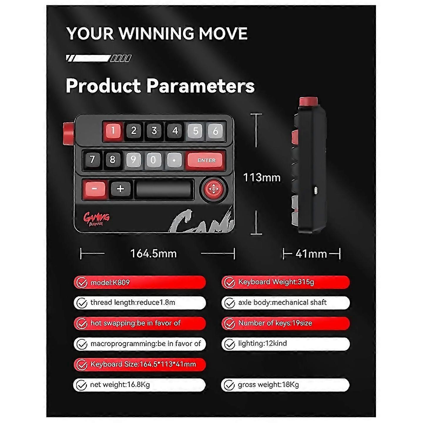 For Sxsk809 Mechanical Keyboard Macro Defined Joystick Hot Plugging