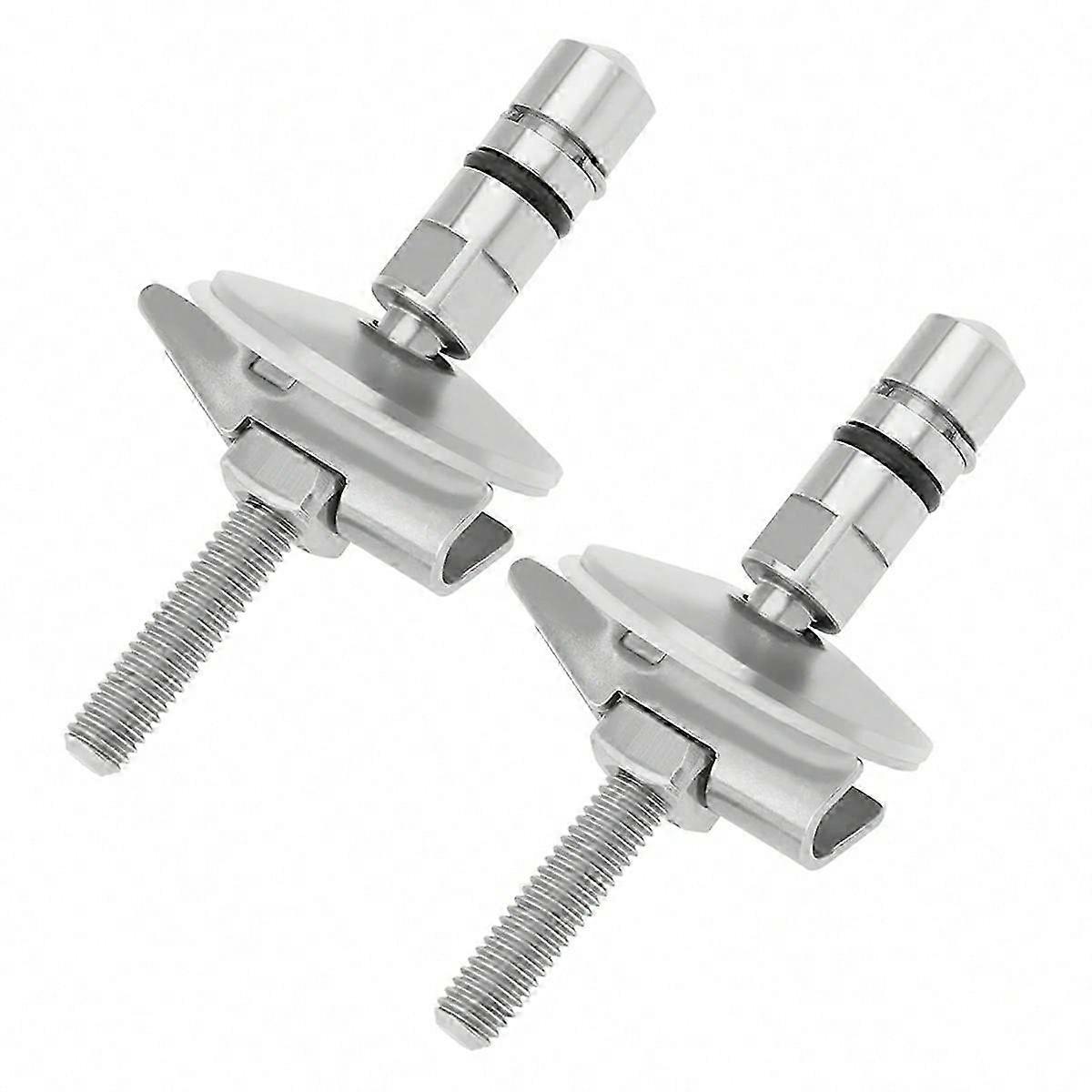 1ペア便座固定ヒンジセットM6 X 71.5mmステンレス鋼便蓋ヒンジ固定ブラケットC0102G互換
