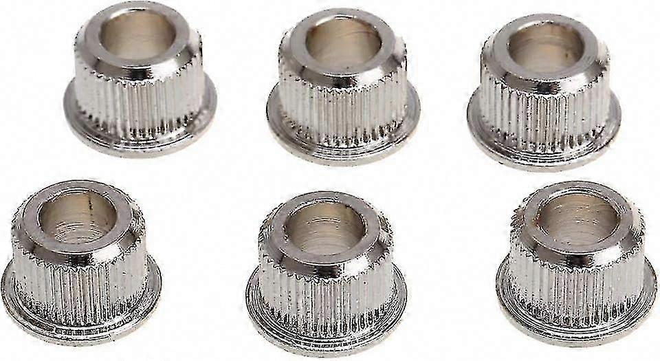 بطانات تحويل موالف الجيتار القديمة إلى الحديثة من 6 مم إلى 10 مم ، حلقات محول الوتد من النيكل ، مجموعة من 6