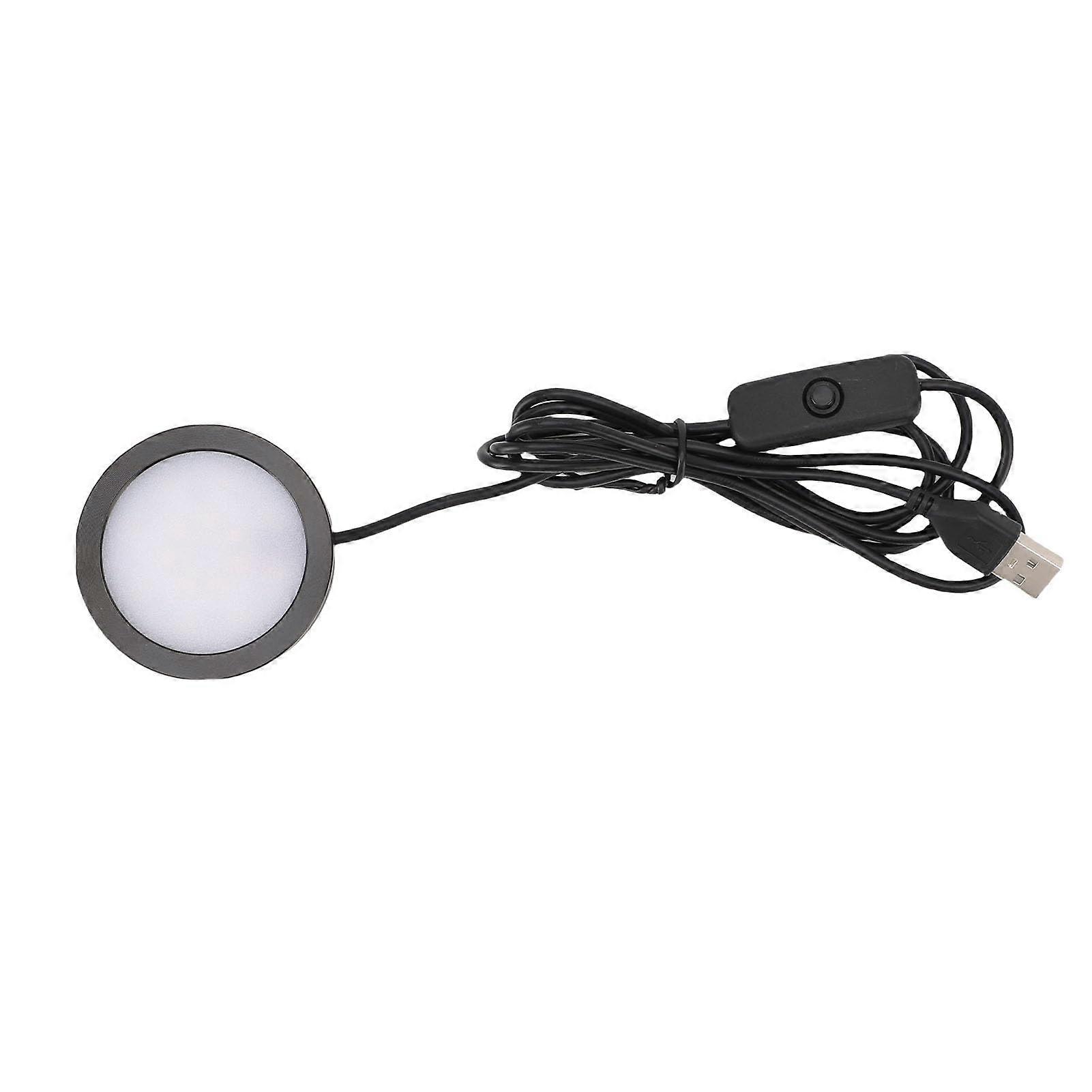LED Round Light With Aluminum Casing  1.5m USB Powered, 5V PlugIn, UnderCounter Lighting, Ceiling, Bedroom, Kitchen