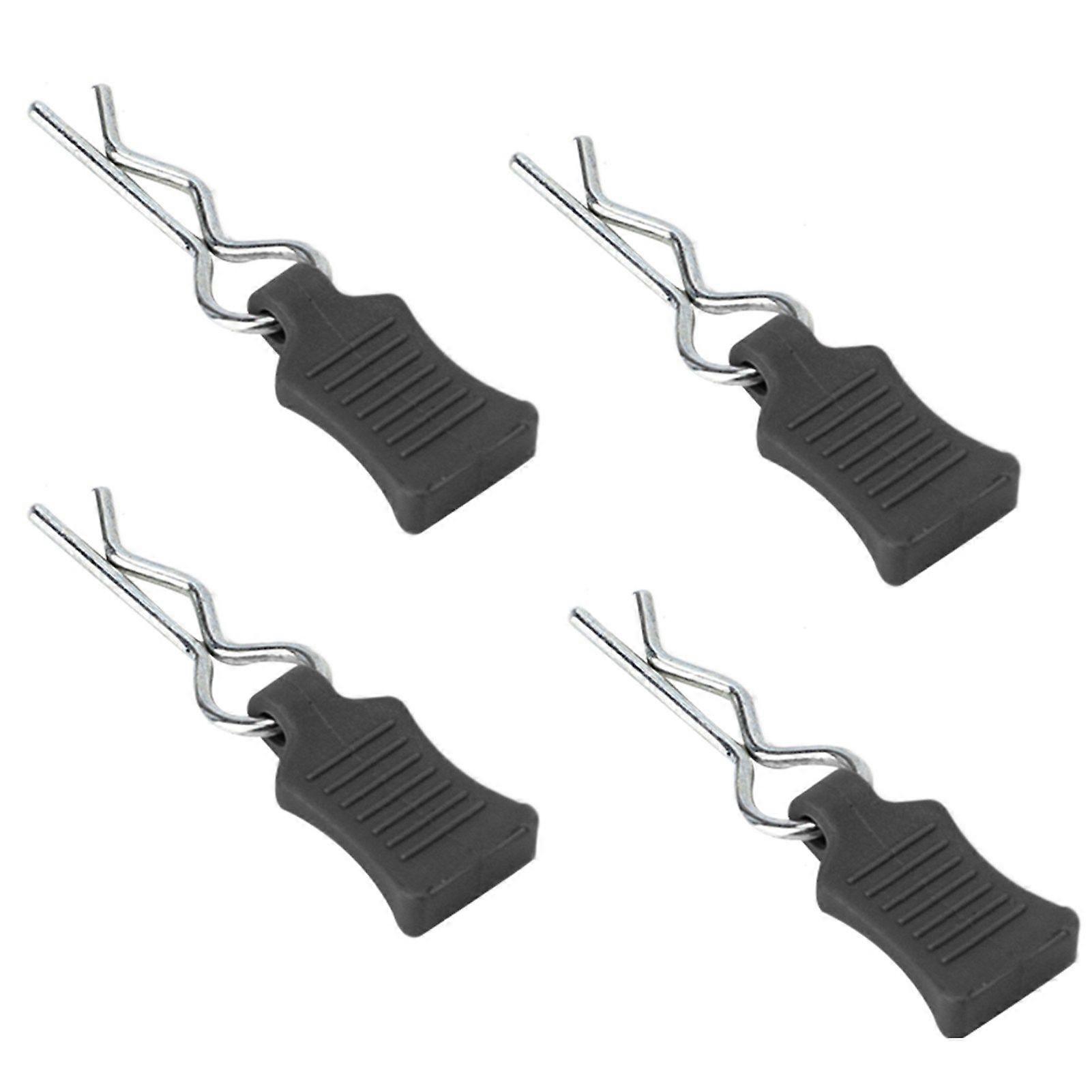 Body Shell Clip Pin Fixing Bracket Set Accessory Part for 1/8 1/10 1/12 RC Car(Black )