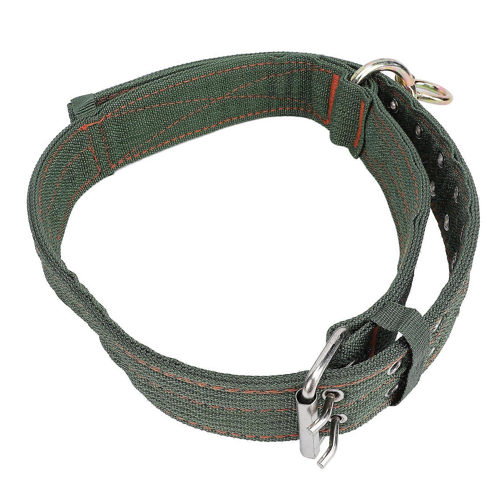 Cattle Collar Nylon Thickened Heavy Duty Cow Show Collar with Metal Buckle and Traction Chain for Horse Dog Large Size