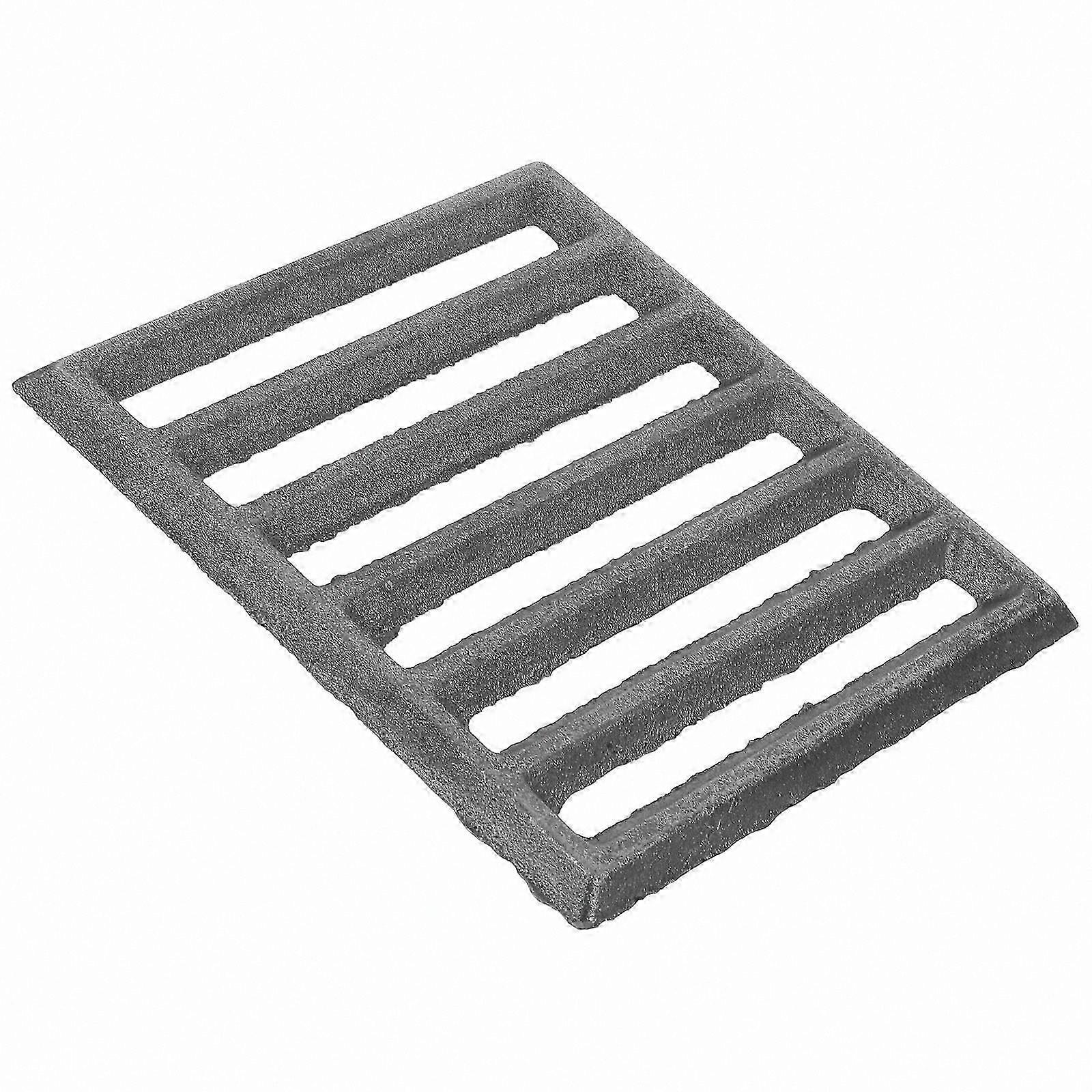 Durable Cast Iron BBQ Grill Grate, Multi-Functional Rectangle Grid for Fire Pit, Camping, Fireplace, Heavy Duty Replacement Set of 2