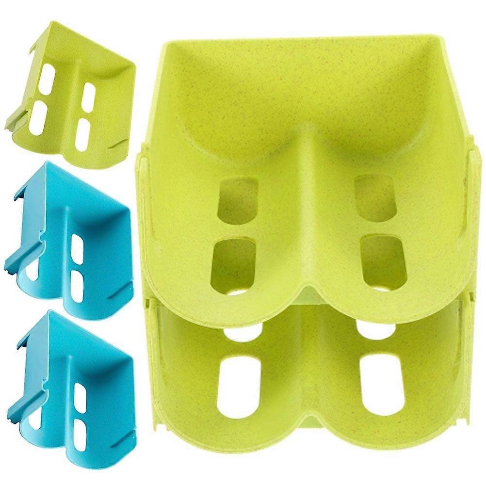 4pcs Refrigerator Drawer Boxes Stackable Drink Racks Storage Containers