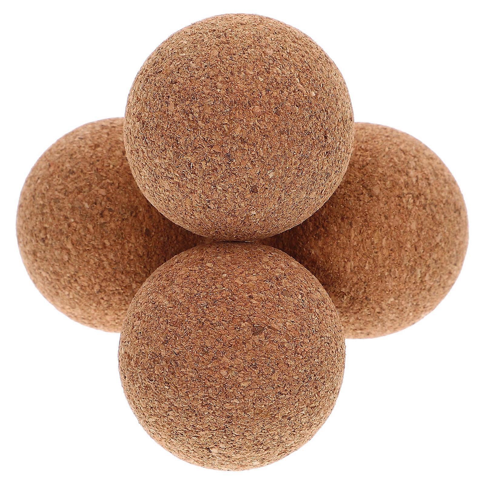Miniature Cork Foosball Balls for Playing 8Pcs Khaki Wooden Table Balls