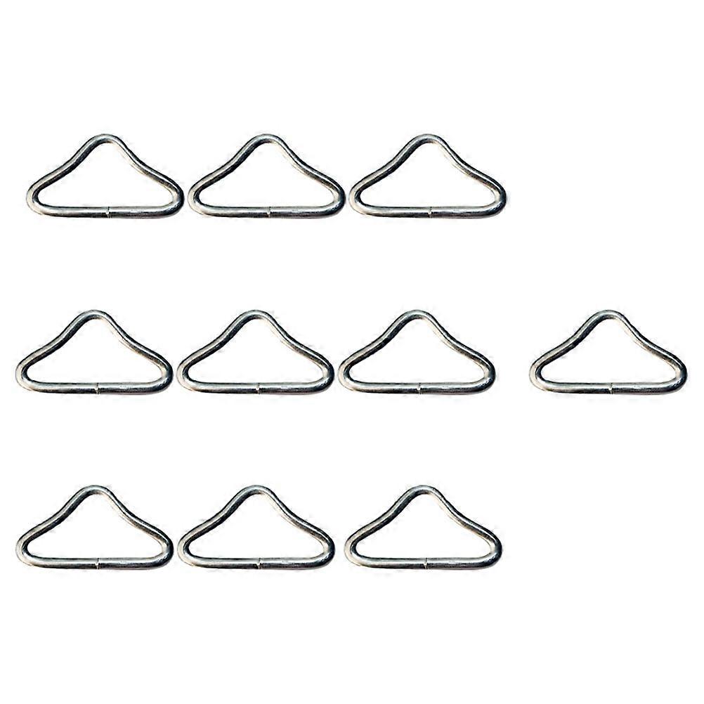 Silver Iron Triangle Ring Buckle for Trampoline 30Pcs Replacement Kit