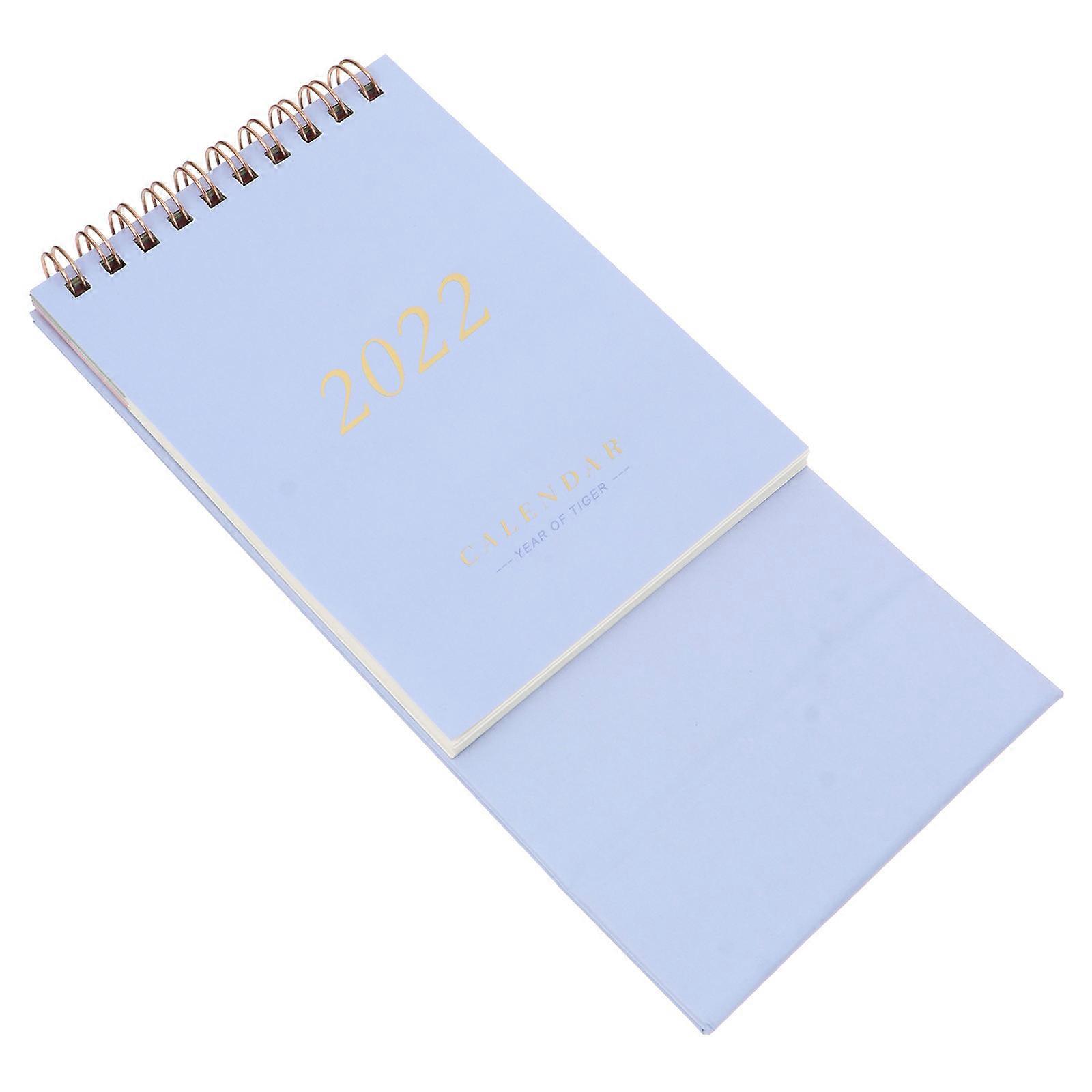 Desk Calendar Workmanship Triangular Structure Purple 16.5X9.5CM Memo Writing 1Set