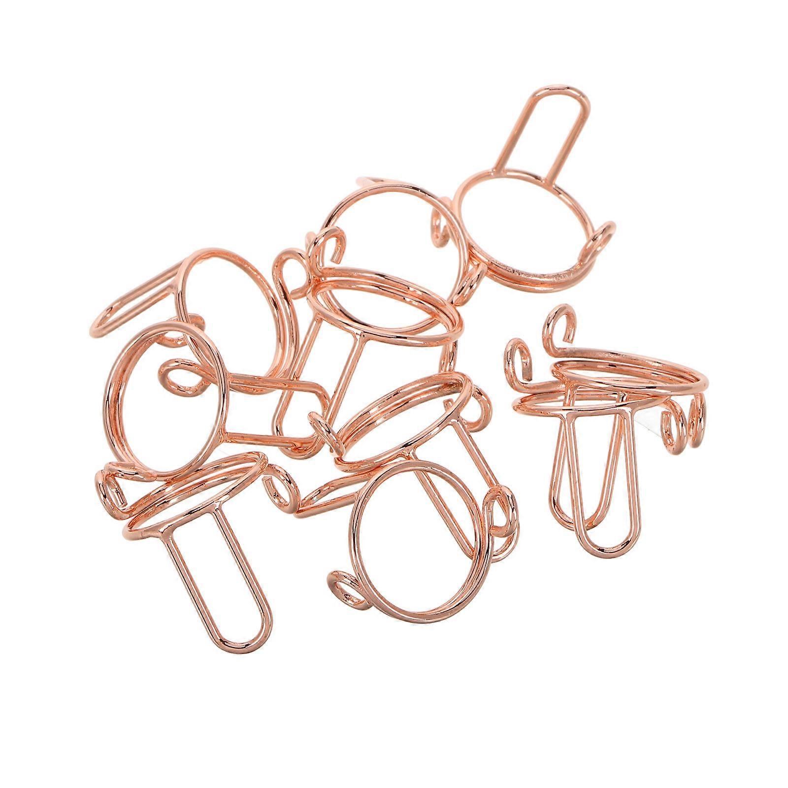 Copper Nail Rings Removable Adjustable 40Pcs for Nail Decoration Kit