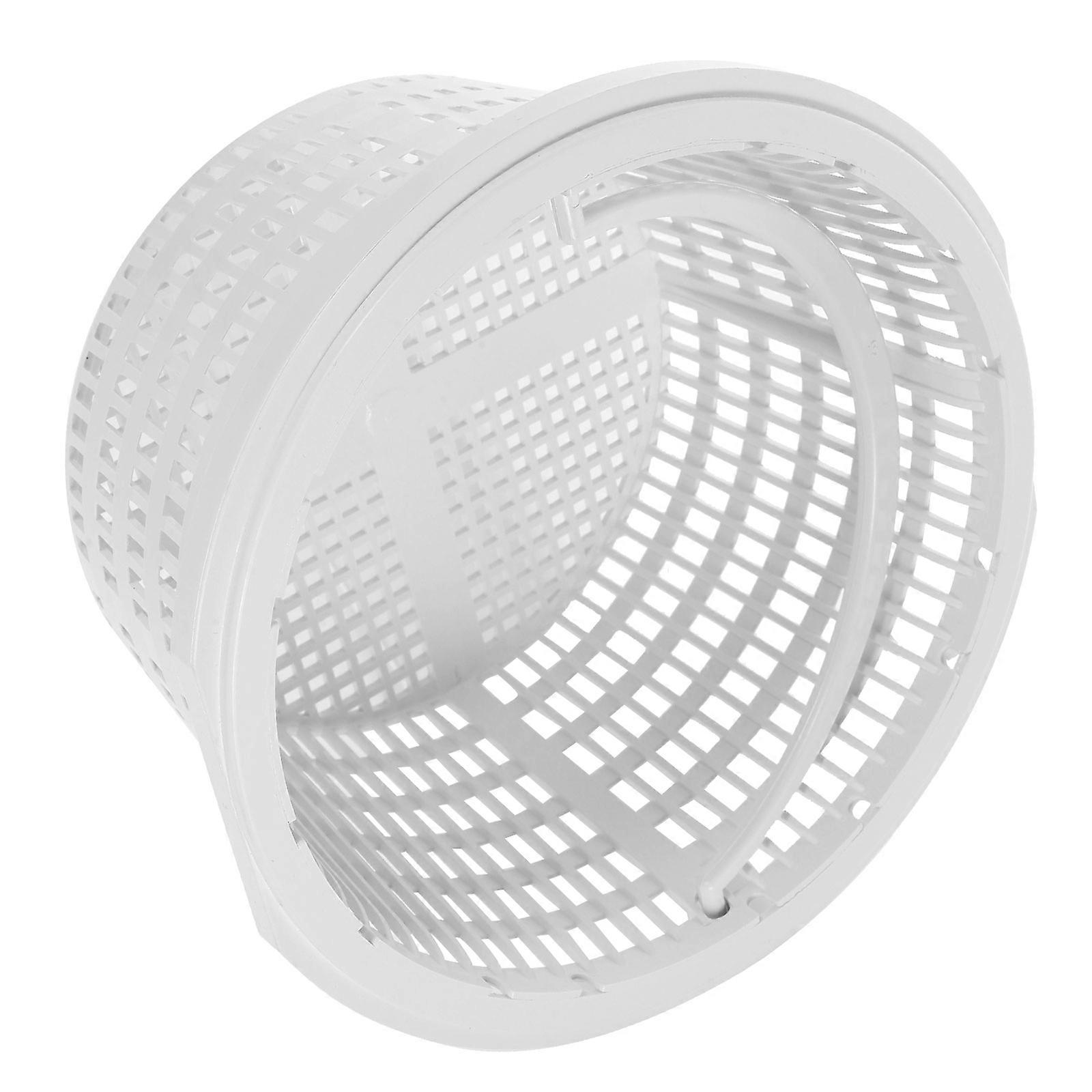 Plastic Replacement Skimmer Basket White with Easy Maintenance for Pool Skimmer