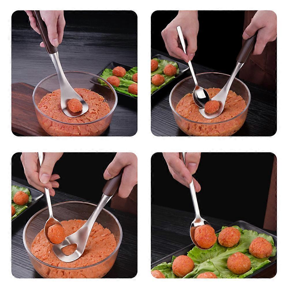 Maker Meatball Tool Stainless Steel for Home Use with Spoon