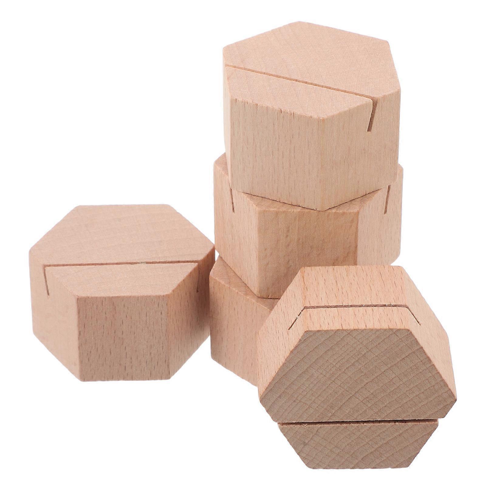Desktop Organizer Wooden Card Holder for Business Use with 20Pcs