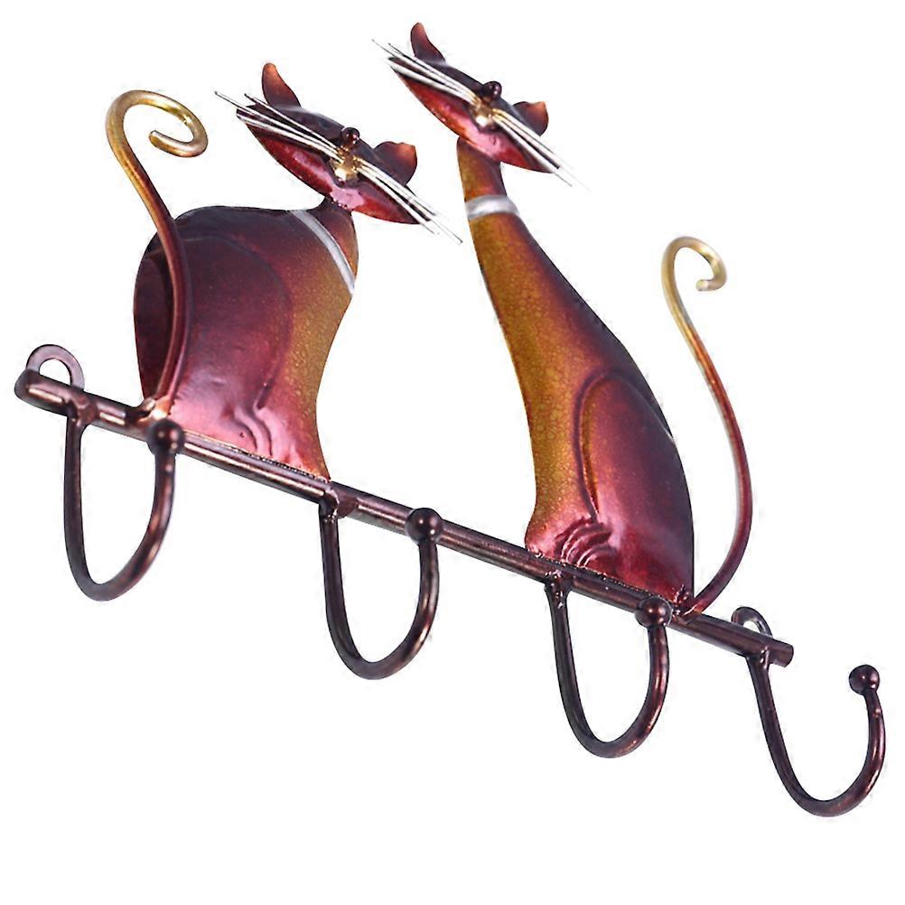 Creative Cat Shaped Hooks Iron Material for Decoration Vintage Hanging Hooks