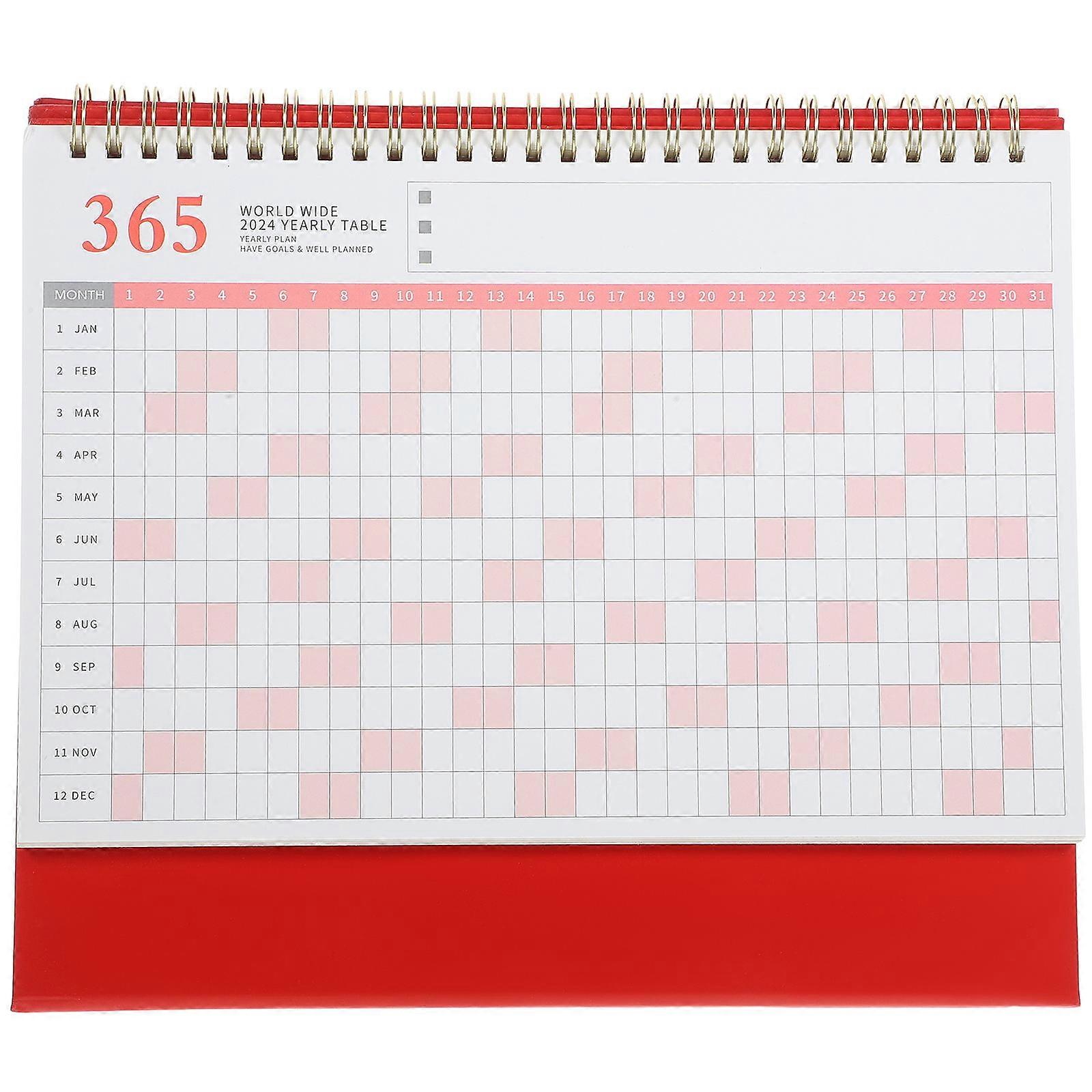 Desk Calendar 3Pcs Monthly Planner with Simple Design for Daily Use