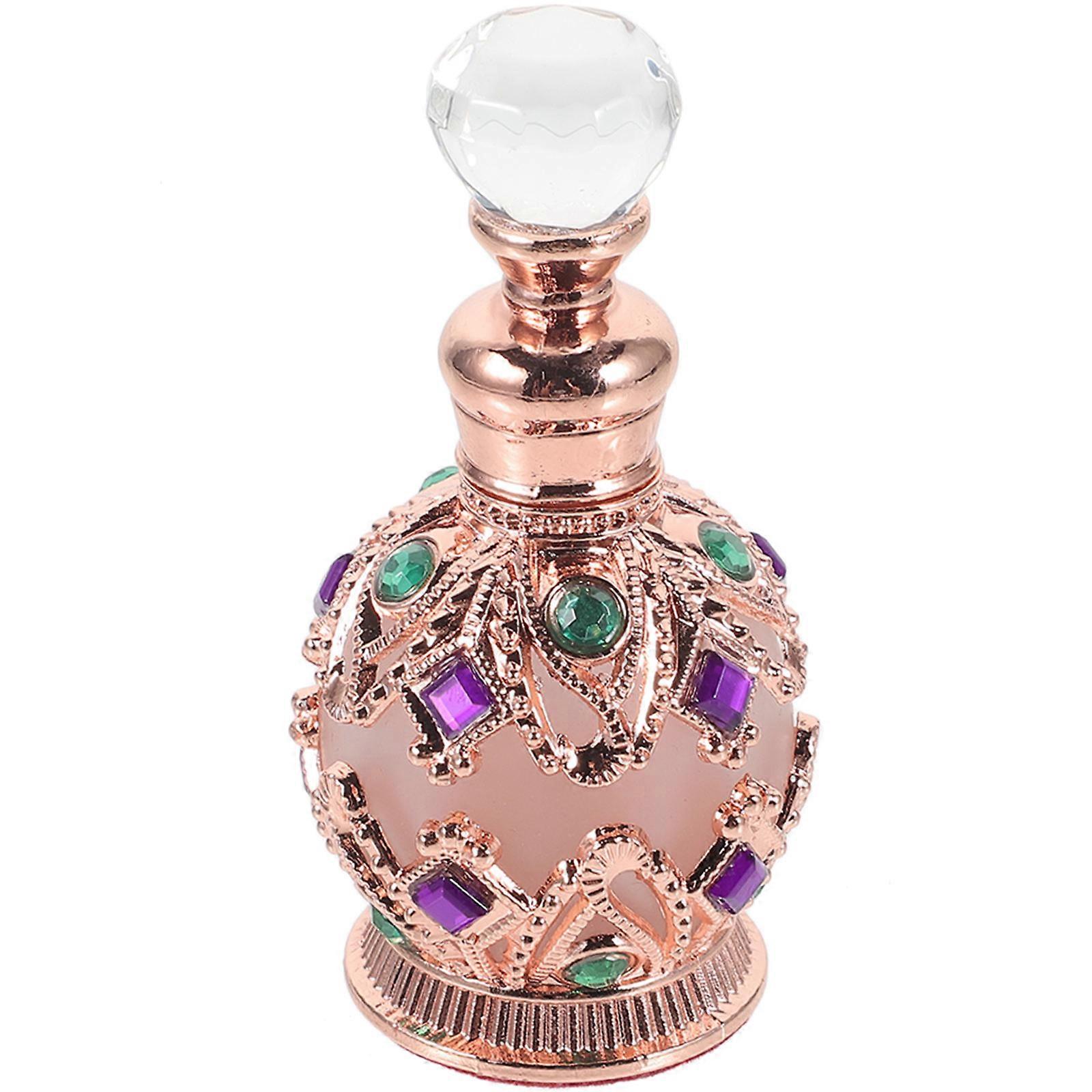 Elegant Round Ball Glass Storage Bottle Decorative Use For Dressing Table 15ml 1Pcs