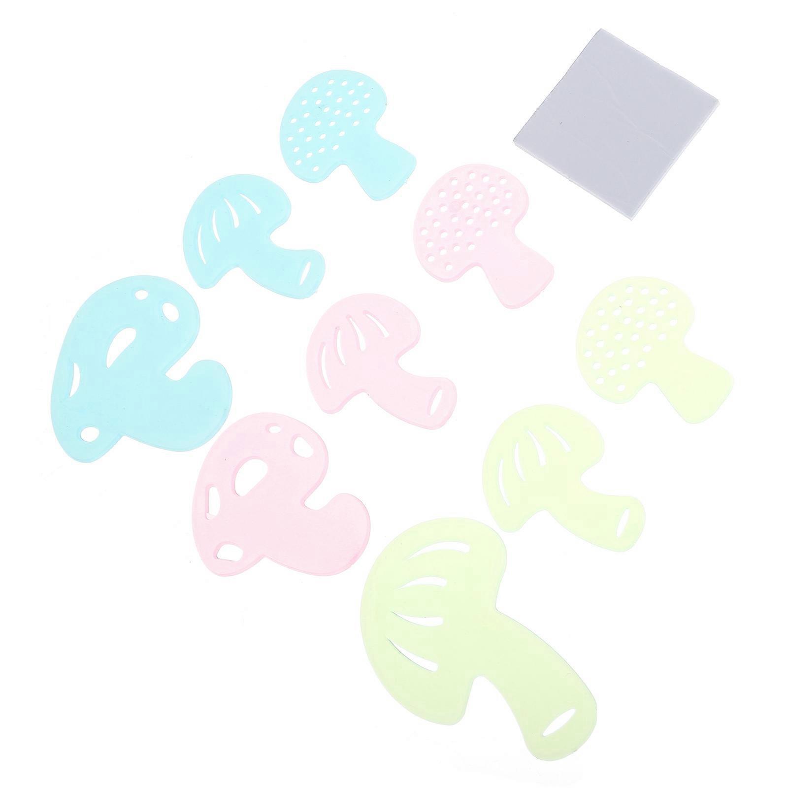 Glowing Mushroom Stickers Luminous Wall Decals for Decor Use with 72Pcs