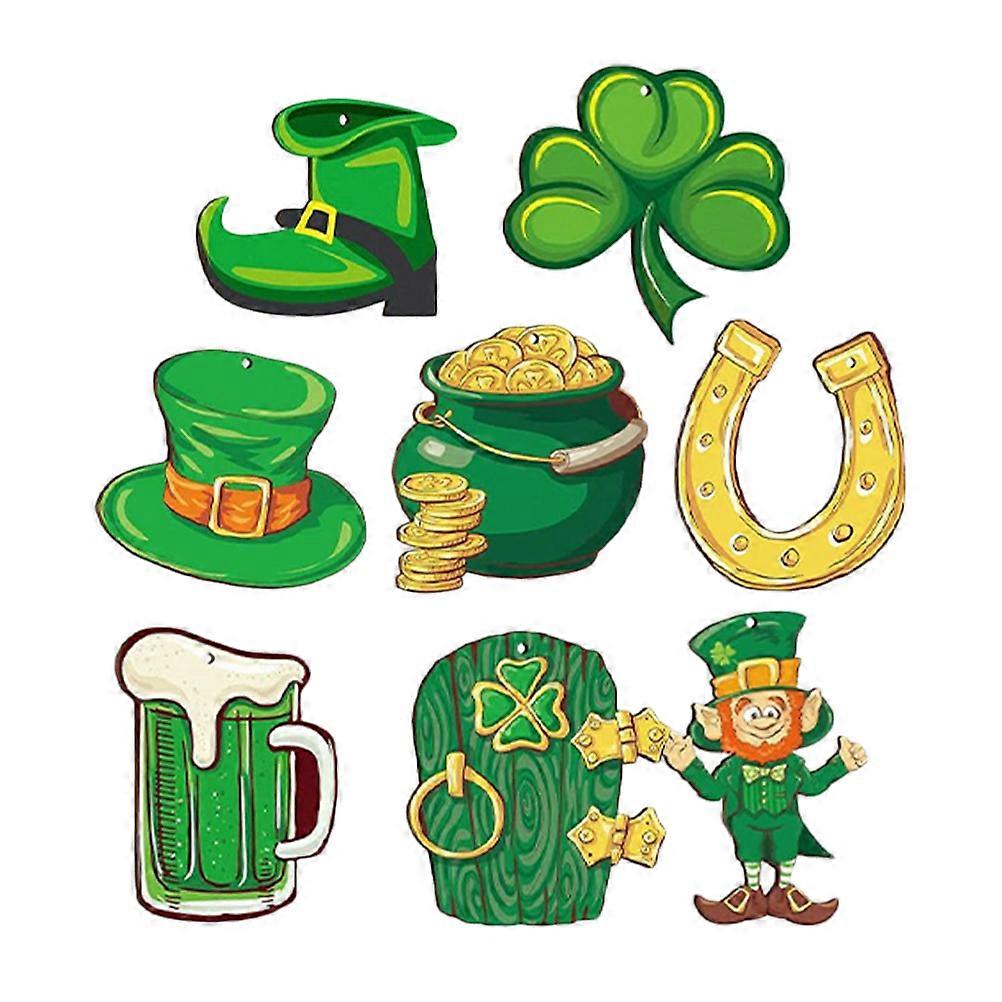 St Patricks Day Decorations Hanging Ornament for Tree 2Sets Holiday Accessory