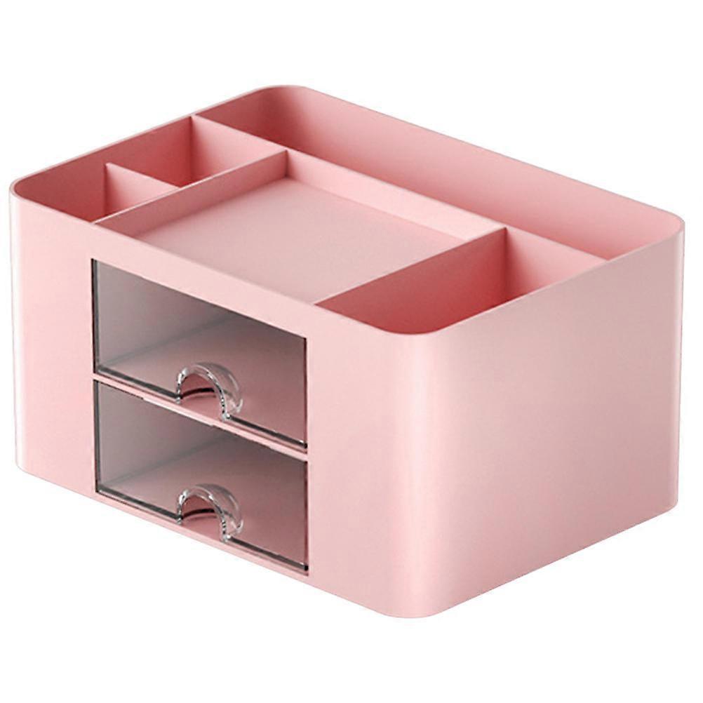 Sundries Organizing Box Desktop Organizer for Storage 3Pcs Pink