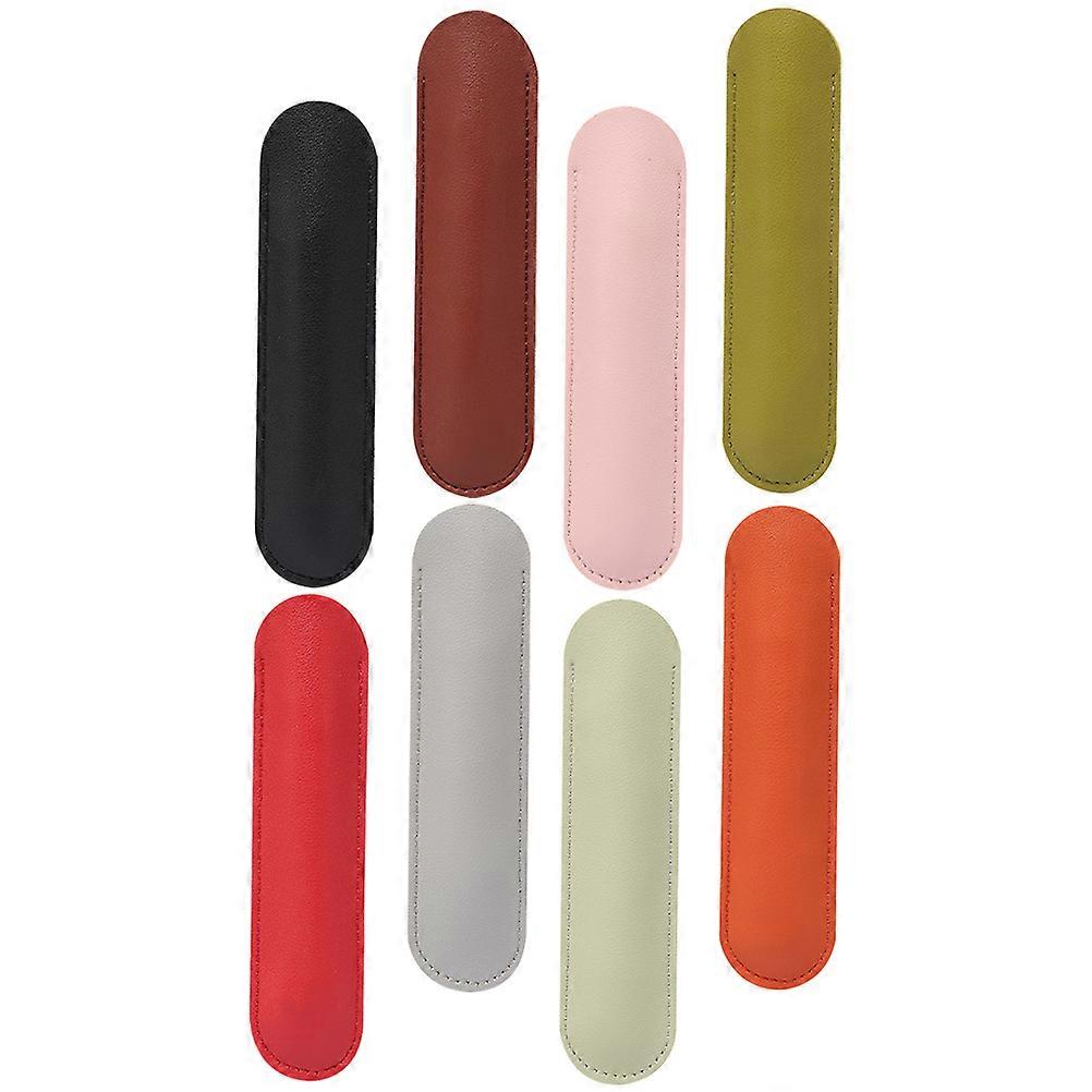Anti-scratch Fountain Pen Pouches 32 Pcs PU Material Vintage Rectangular Storage For Office Use Daily Use