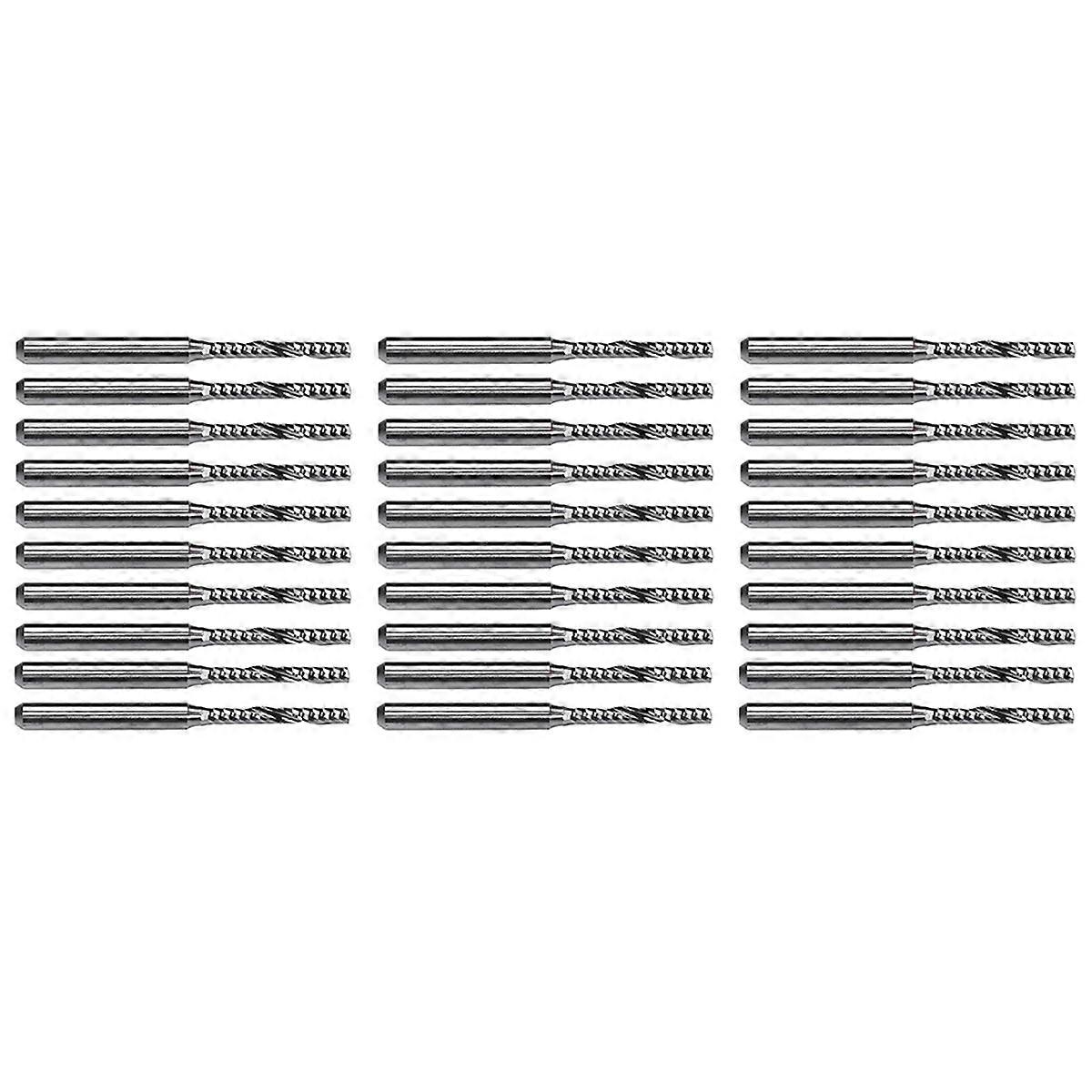 10PCS Carbide Single Flute End Mill Router Bit for Engraving Machine