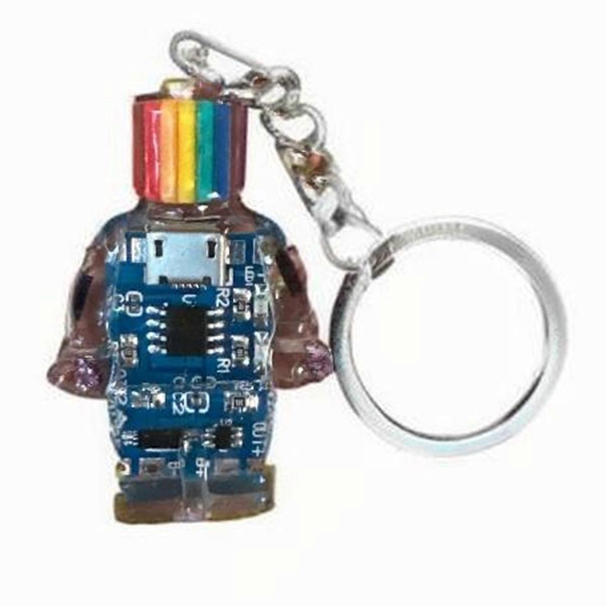 Fast Reach Electronic Robot Keychain Blue