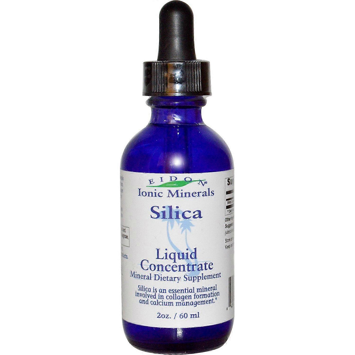 Eidon Mineral Supplements, Ionic Minerals, Silica, Liquid Concentrate, 2 oz (60