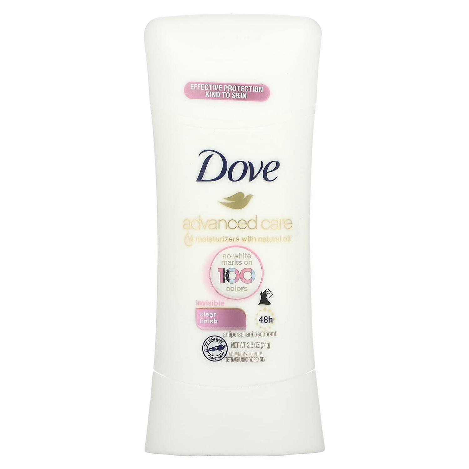 Dove, Advanced Care, Invisible, Anti-Perspirant Deodorant, Clear Finish, 2.6 oz (74 g)
