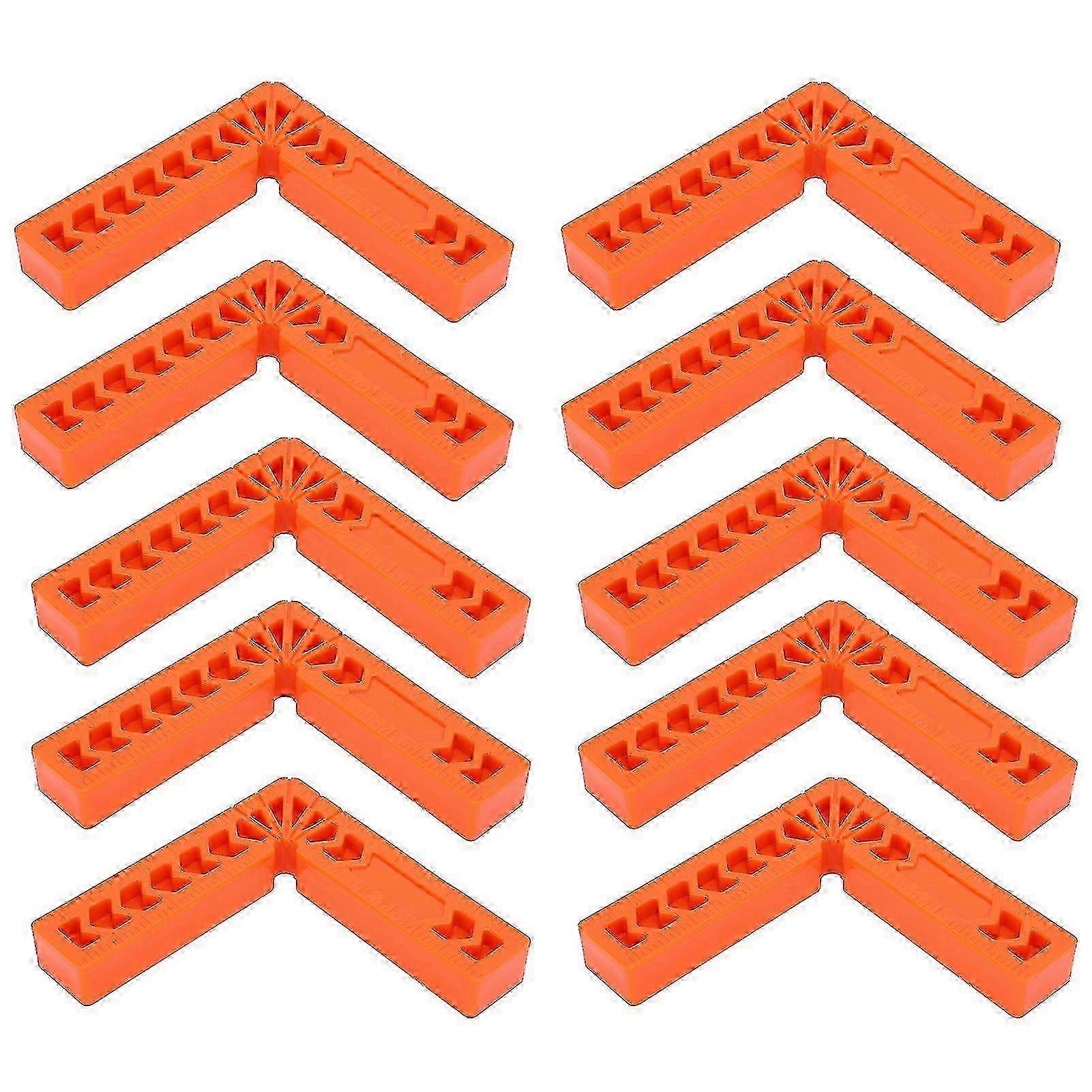 10Pcs 90 Degree Right Angle Woodworking Tool with Square Ruler for Precision Positioning 25-26