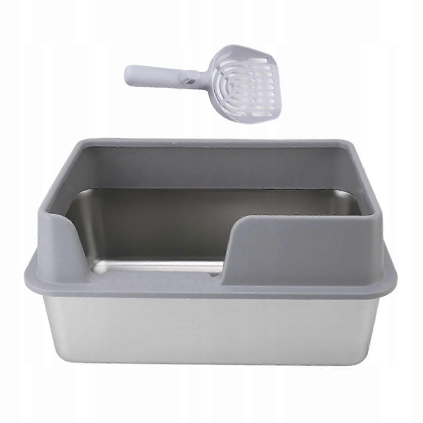 Large Open Cat Litter With A Frame 50x35x25cm Gray 26s