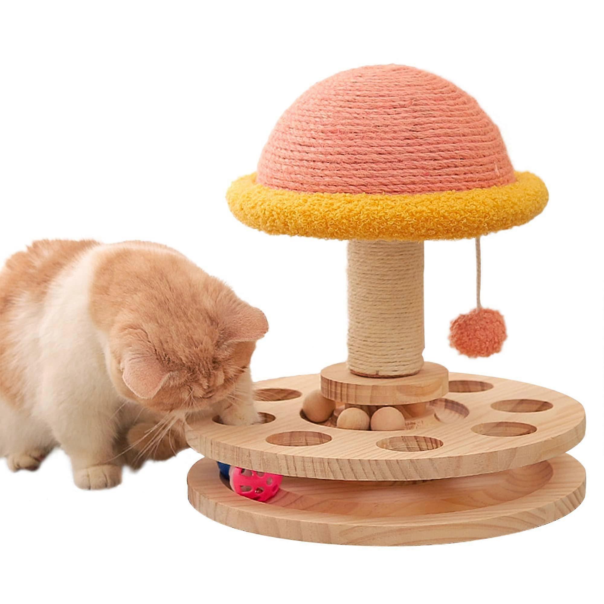 25-26 Cat scratching post for physical exercise