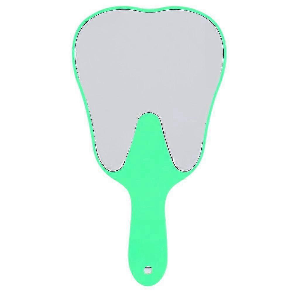 Cute Useful Handheld Mirror Compact Plastic Handle Hand Mirror Tool(Green)