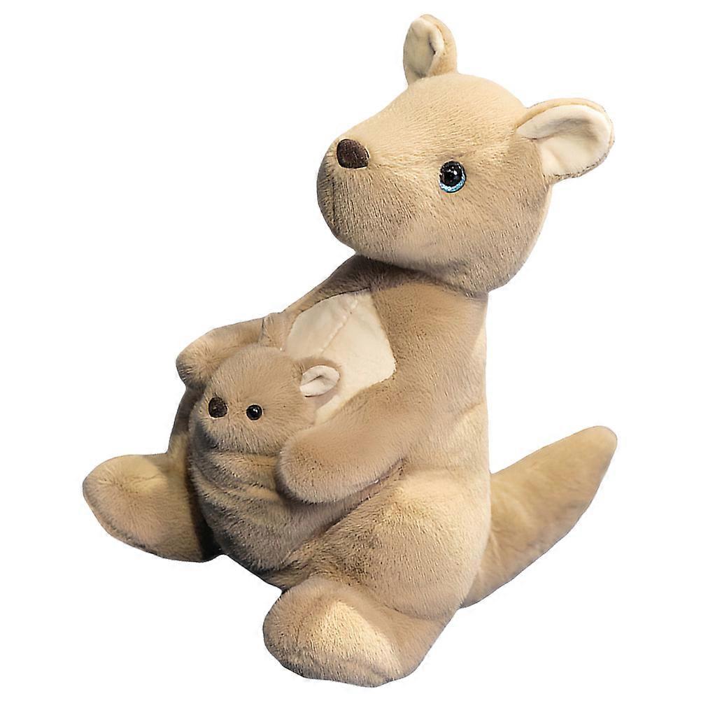 Animal Plush Kangaroo Toy for Decoration 5Pcs Set Soft Realistic Stuffed Doll