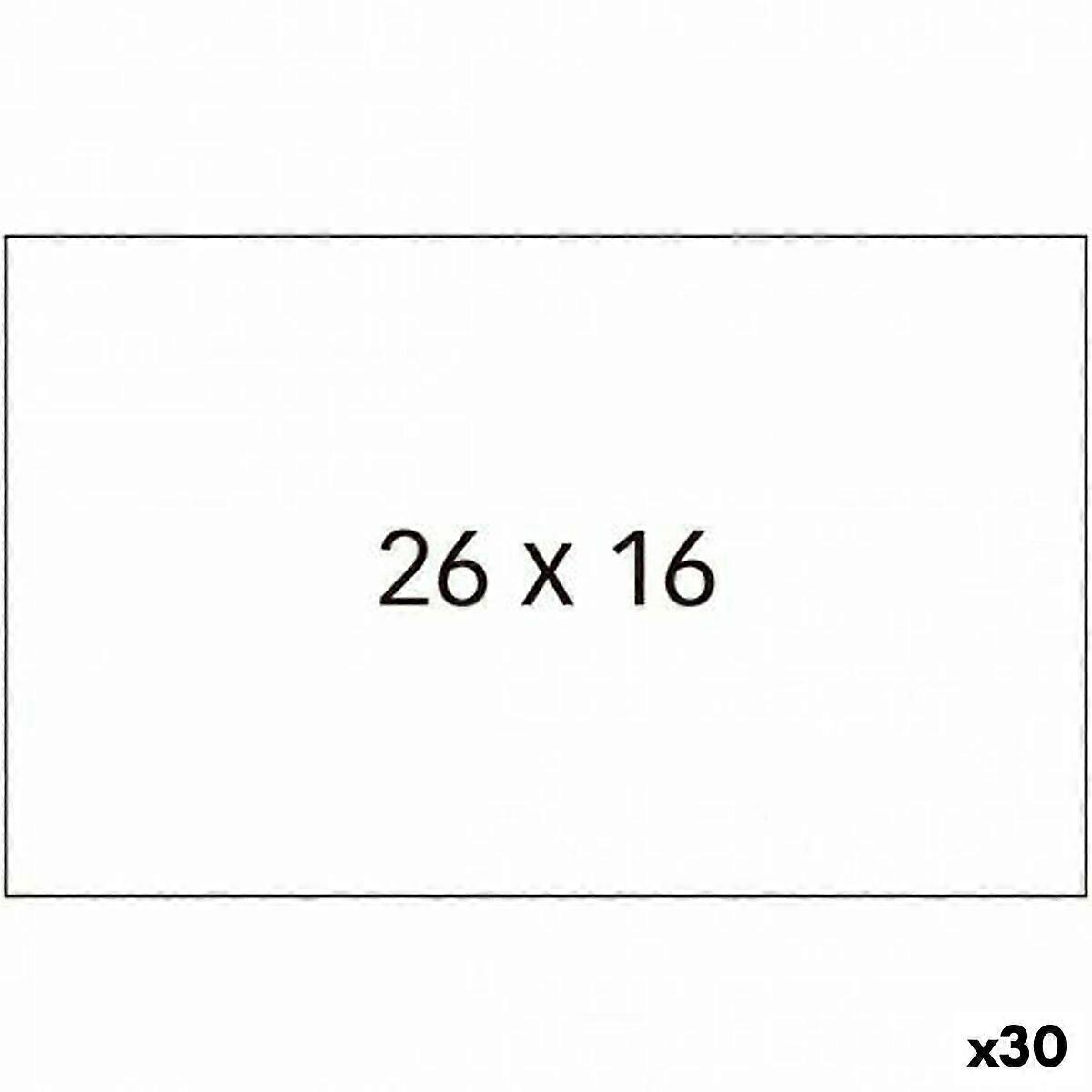 Roll of Labels Apli White 26 x 16 mm 6 Pieces (30 Units)