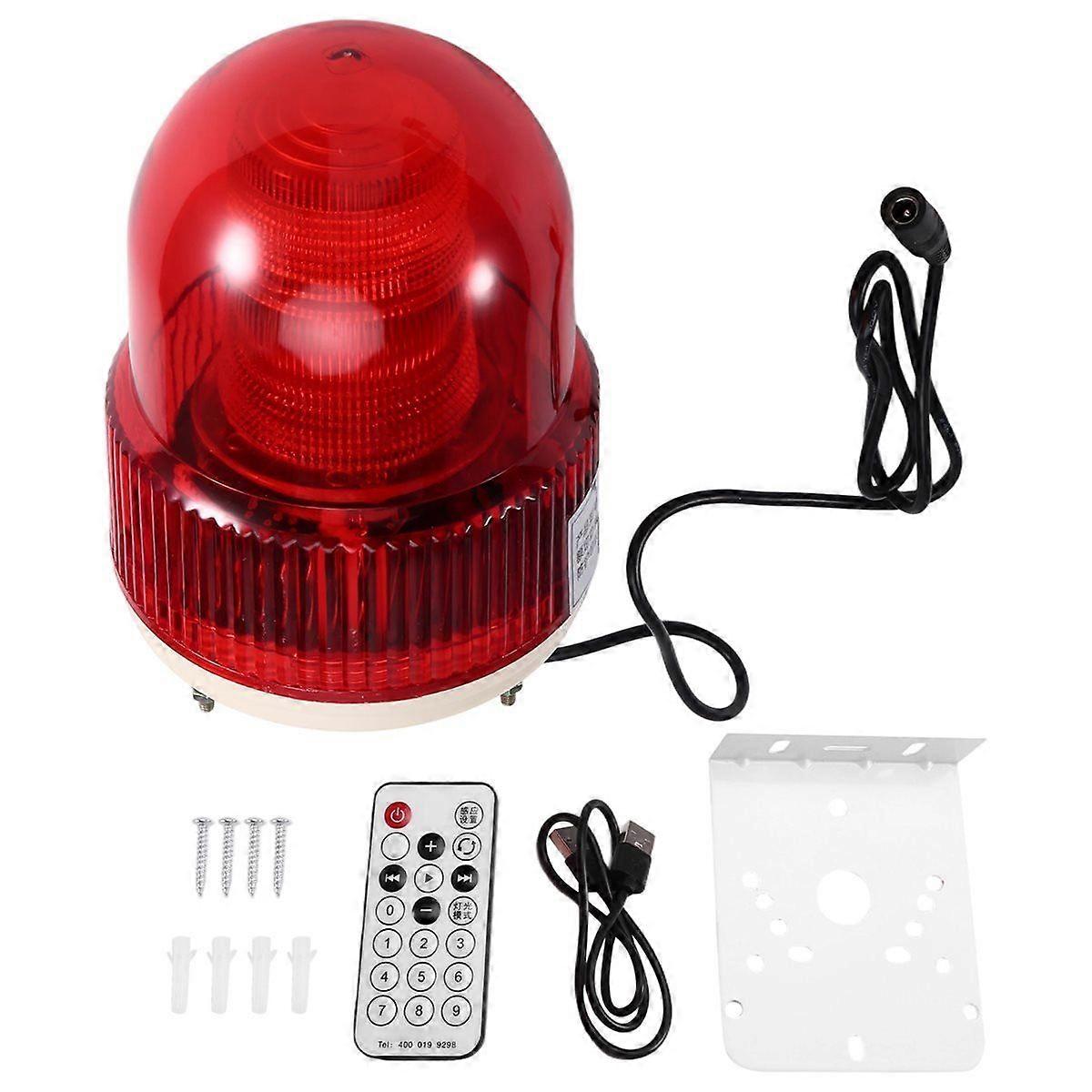 Voice Sound and Light Alarm Switch 24v Factory Workshop Vehicle Construction Site Microwave Induction Warning Light