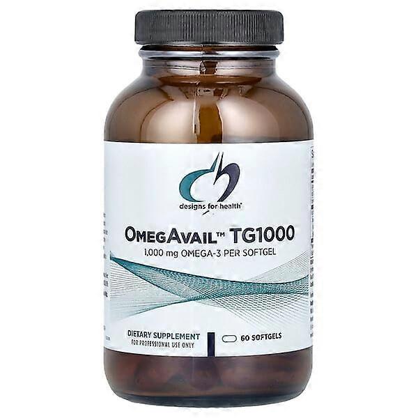 Designs For Health, OmegAvailÃÂ¢ÃÂÃÂ¢ TG1000, 60 Softgels