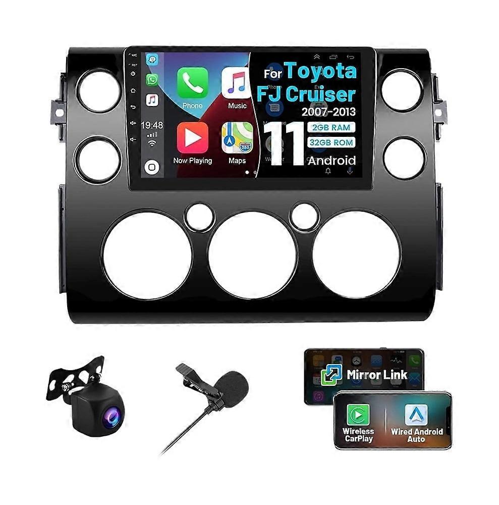Stereo Radio for Toyota FJ Cruiser 2007-2013 Android Carplay GPS 2+32
