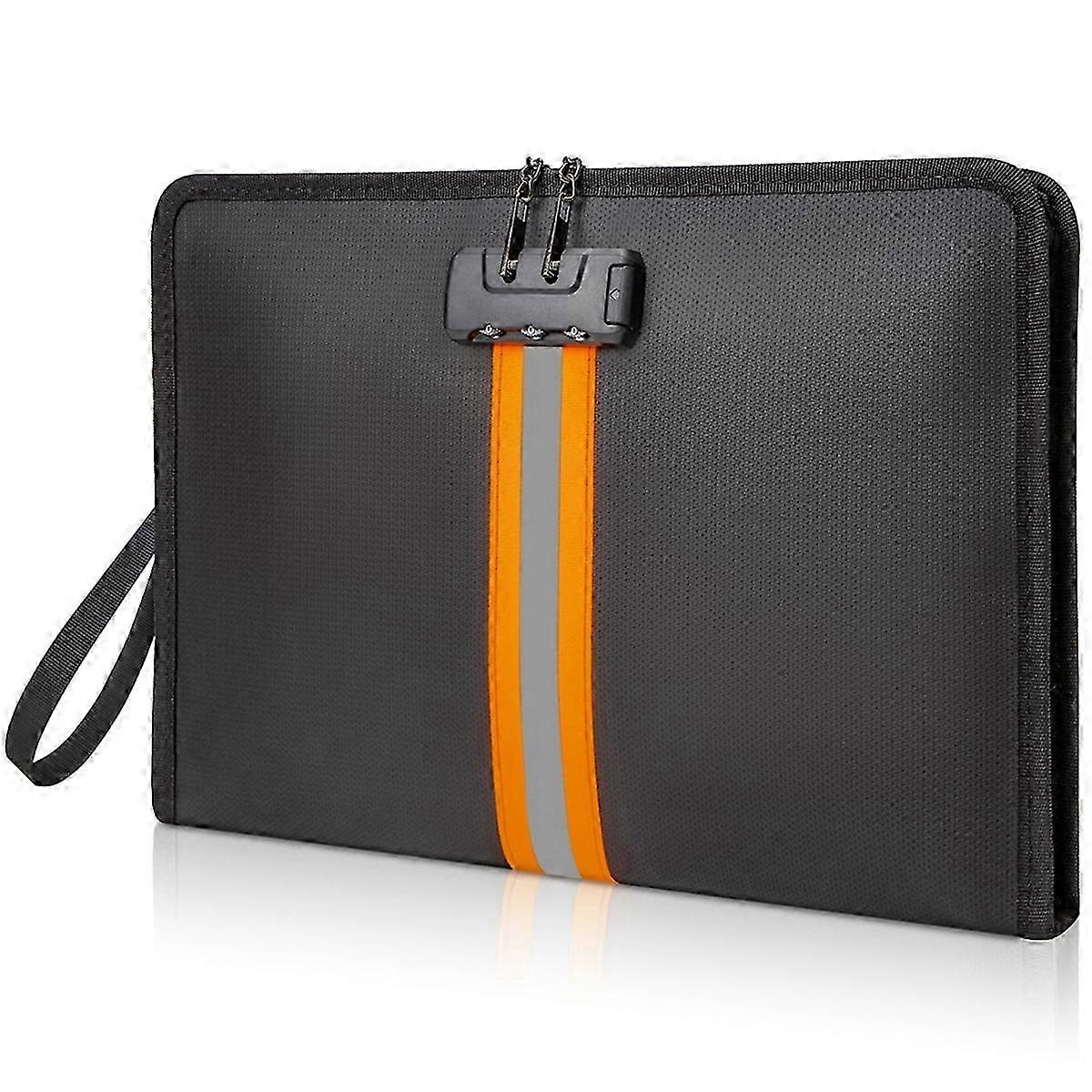 Fireproof Document Bag with Lock,13x9.2Inch Fireproof Money Bag,with Zipper and Lock,Suitable for TaEdition 1028