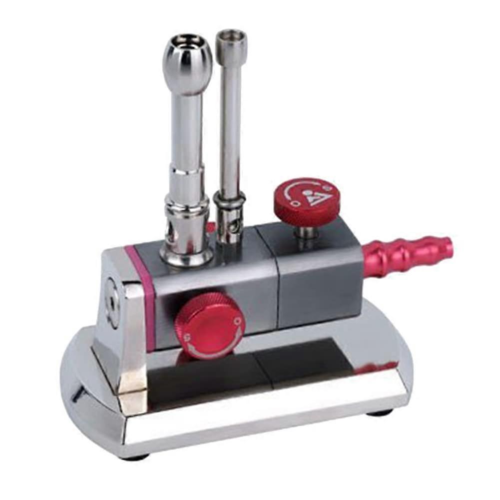 Double Tube Lab Rotatable Gas Light Bunsen Burner For Bottled Gas, TwoTube Design, Stainless Steel, Adjustable Flame