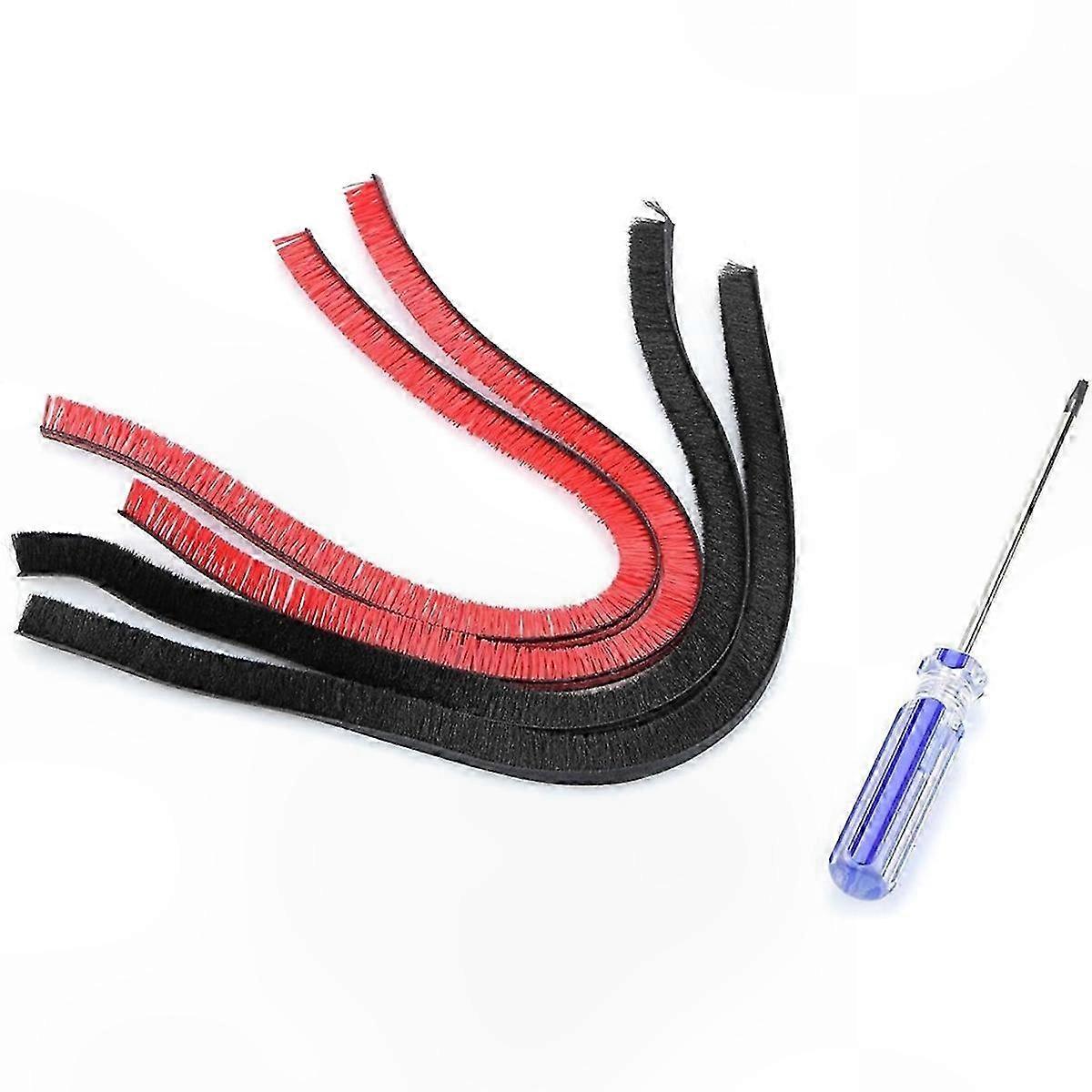 4-Pack Soft Roller Brush Strips for Stick Vacuums-Compatible with V6 V8 V10 Models