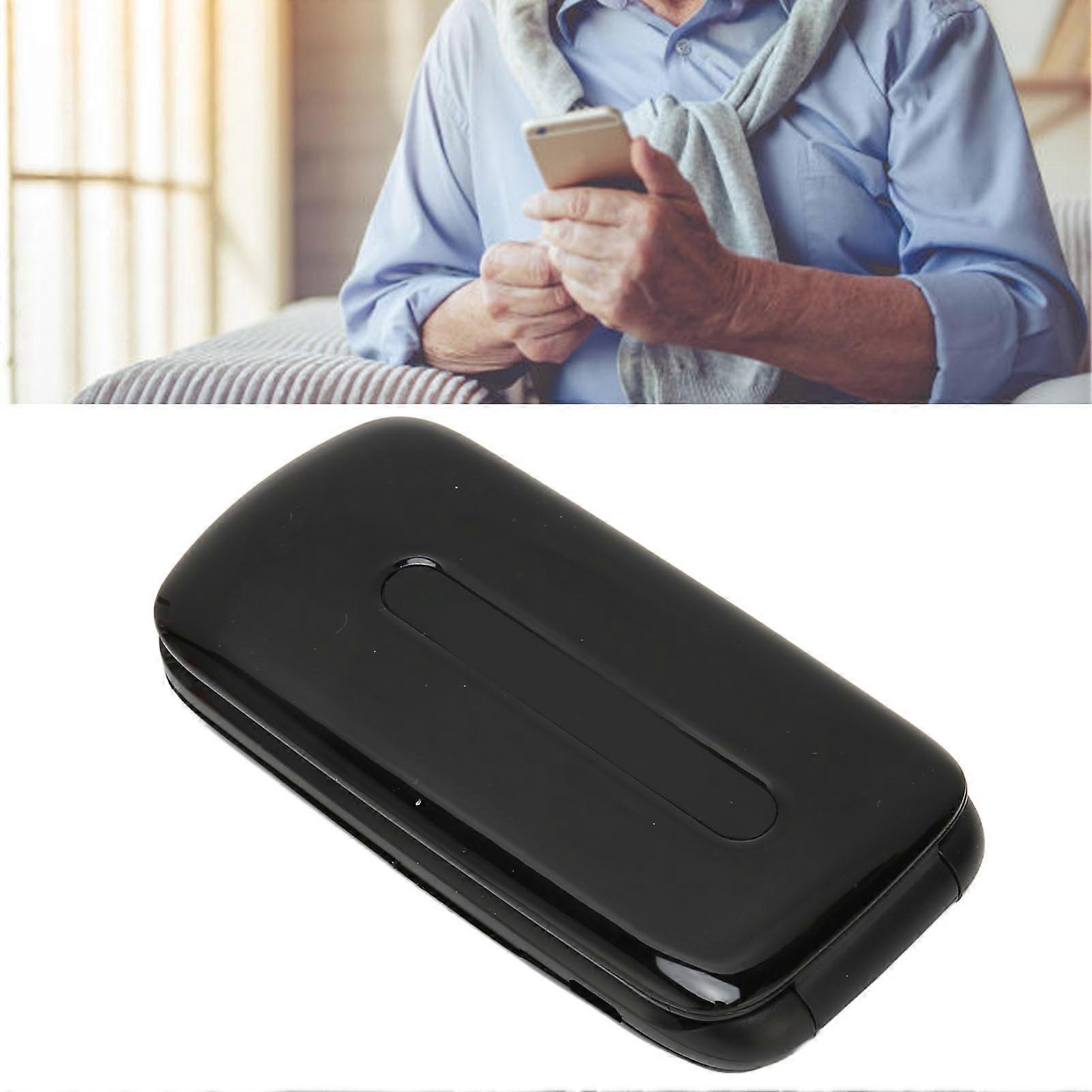 2G Flip Phone Dual SIM 1200mAh Dual SIM Flip Phone 1.77in Color Display Screen Cell Phone 100‑240V Black US Plug