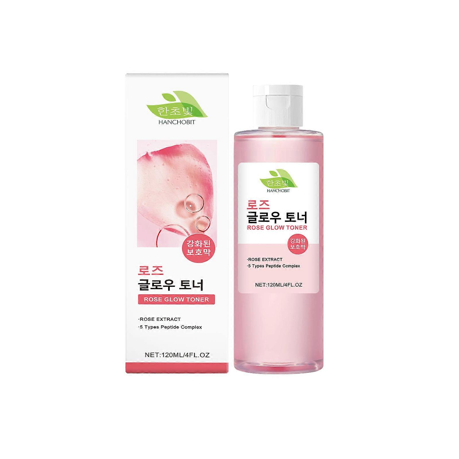 HANCHOBIT Rose Brightening Toner, Refreshing, Delicate, Nourishing, Hydrating And Glossy Daily Facial