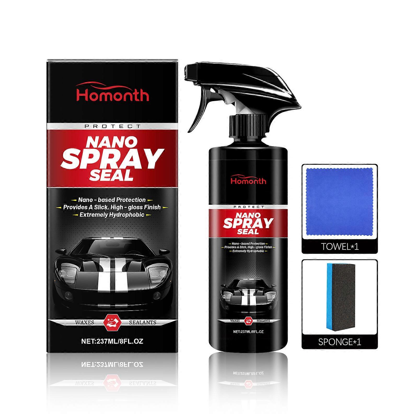 Homonth Car Nano Spray Set, Nano Cleaning Technology, Makes Cars Shiny, Prevents Rust And Keeps Them Lustrous