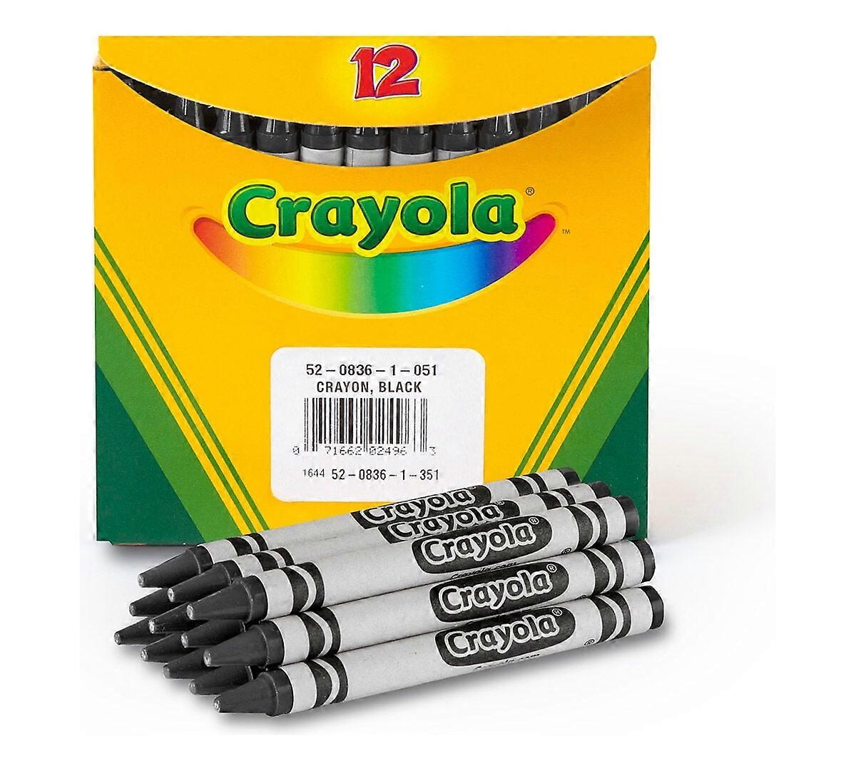 Crayola Black Bulk Crayons 12 Count
