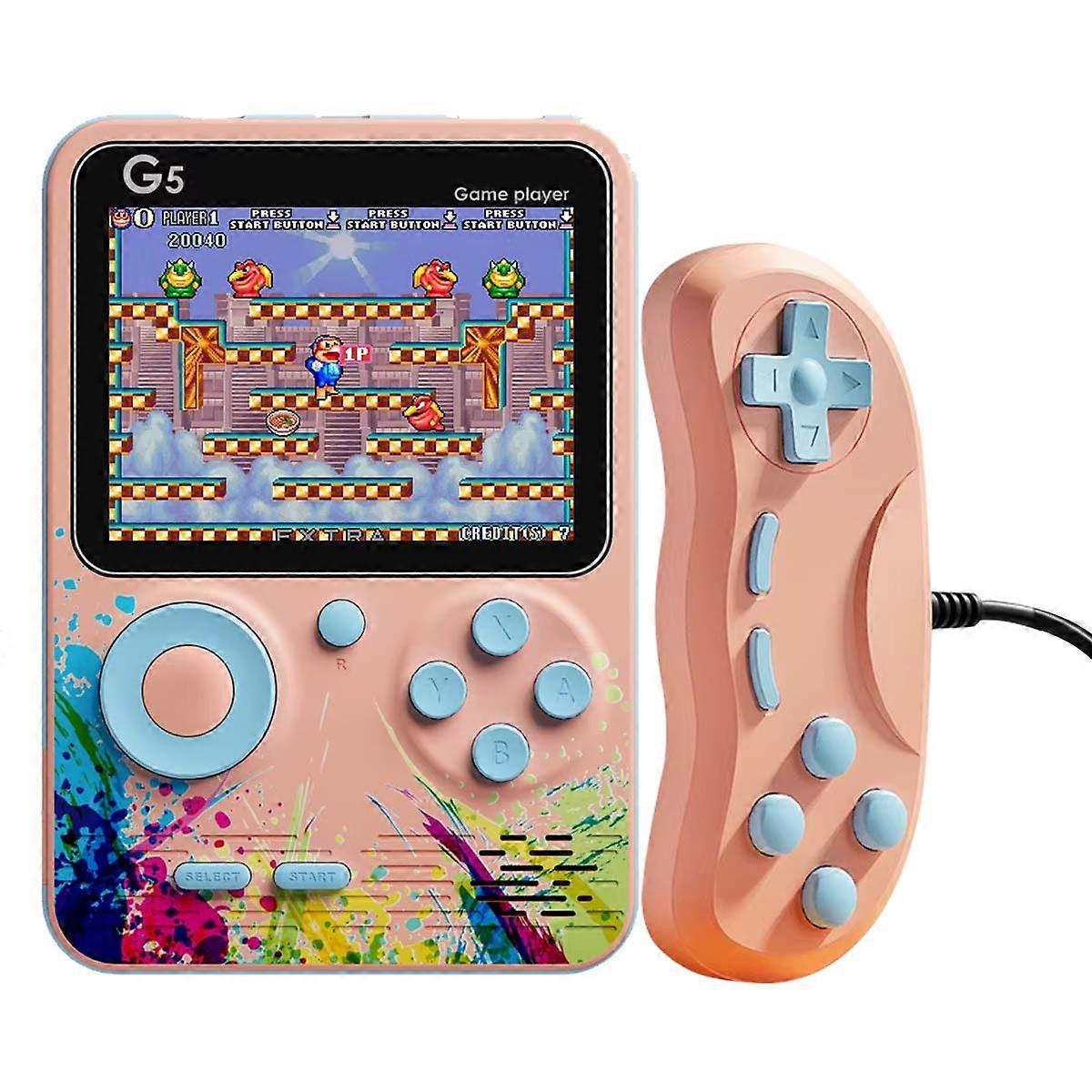 Emulatore di console da 500 giochi con controller multiplayer modello StreetArt, rosa
